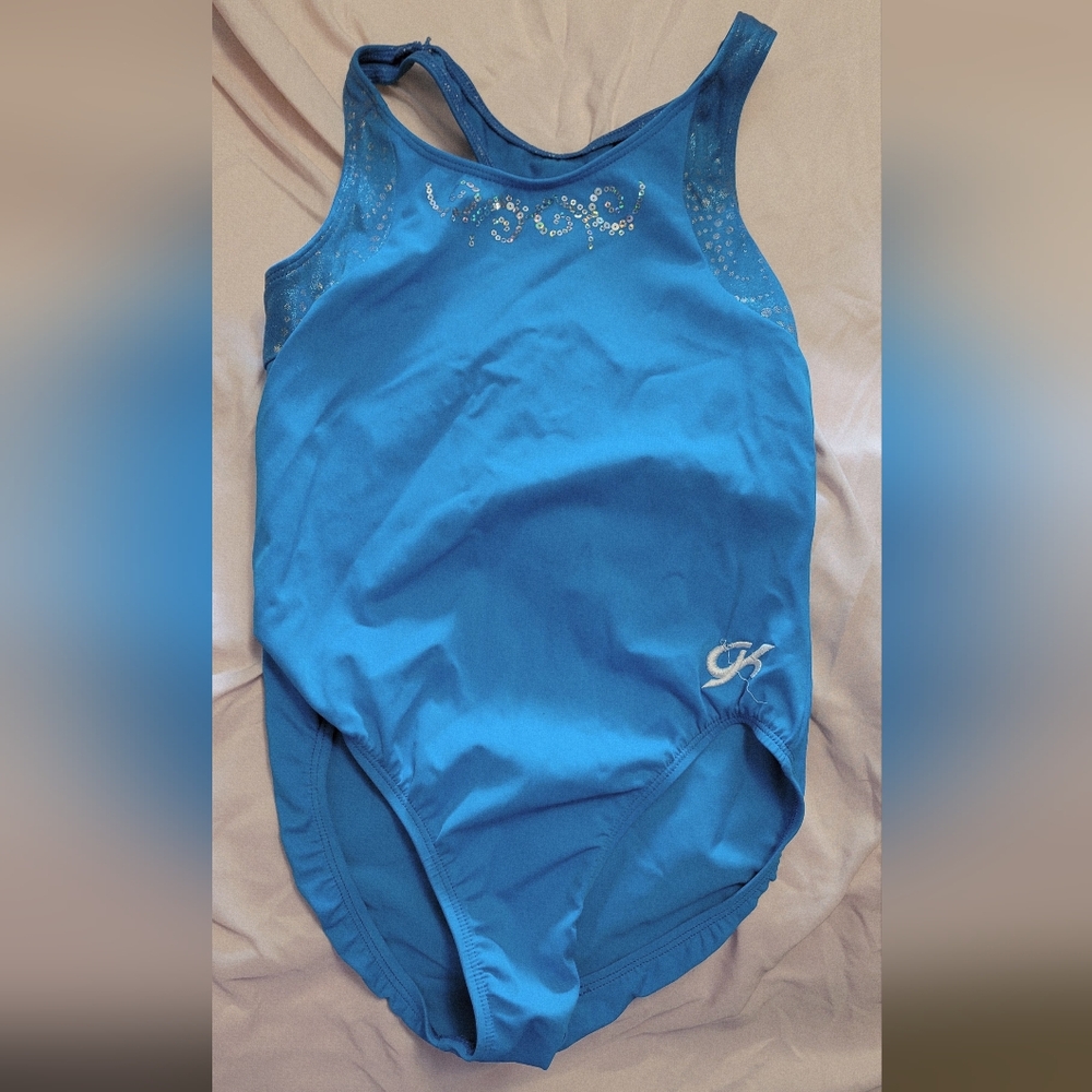 Blue Sleeveless Top with Sequin Detail